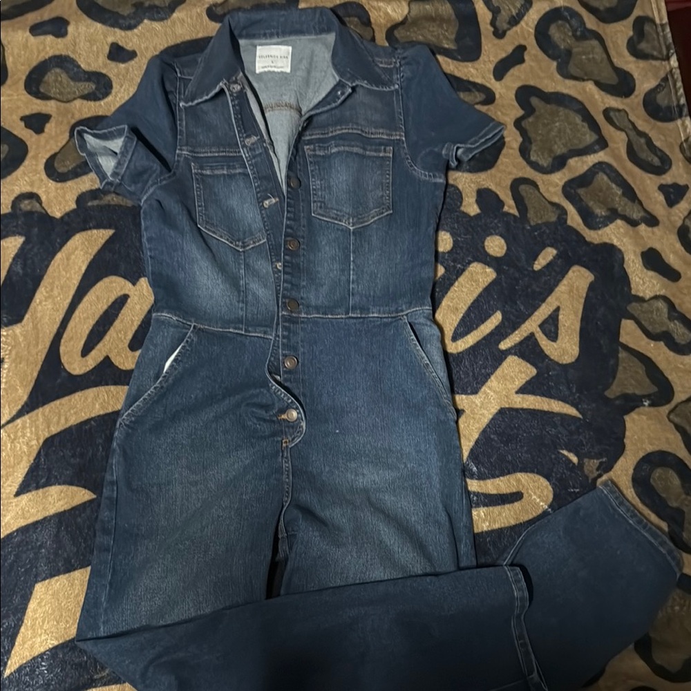 Women's Blue Denim Jumpsuit